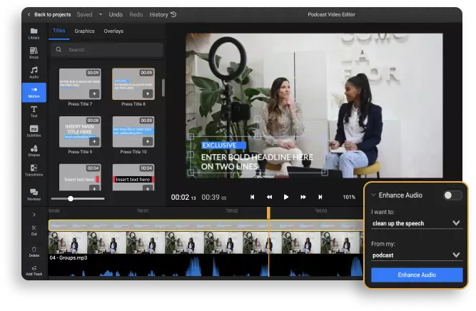 Podcast Video Editor